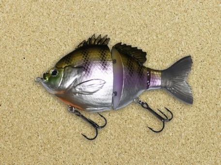 Fishlab Bio-Gill Glide Bait Dark Bluegill 4"