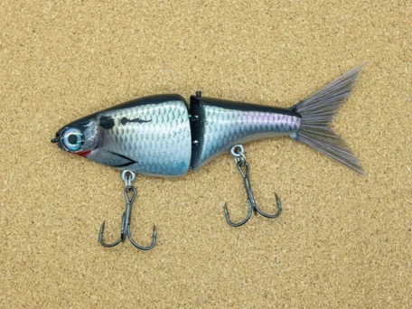 biggs glide bait chrome gizzard swimbait