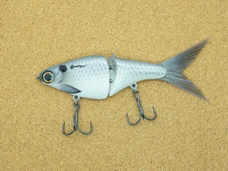 biggs glide bait matte silver color swimbait